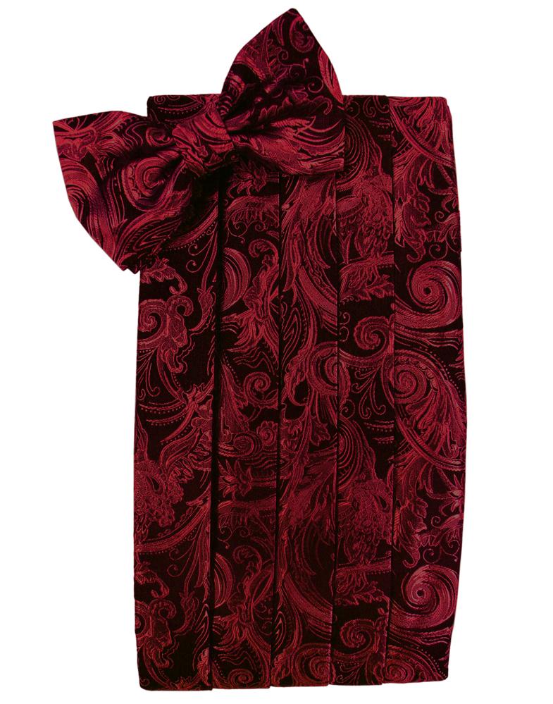 Scarlet Tapestry Cummerbund - Tuxedo Club