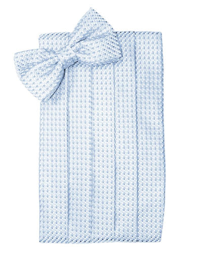 Powder Blue Venetian Cummerbund - Tuxedo Club