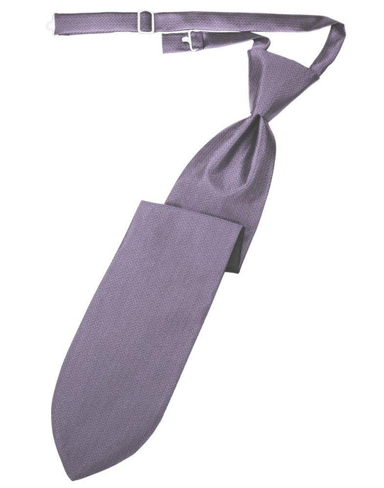 Heather Herringbone Long Tie - Tuxedo Club