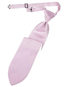 Light Pink Herringbone Long Tie - Tuxedo Club