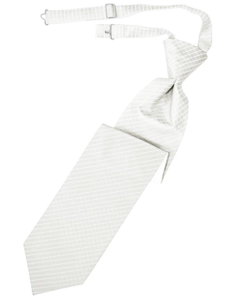 White Palermo Long Tie - Tuxedo Club