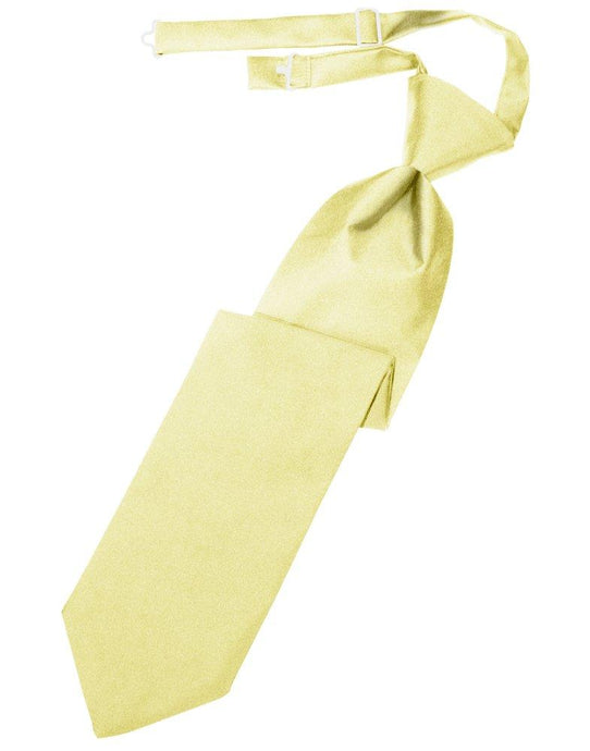 Banana Solid Satin Long Tie - Tuxedo Club