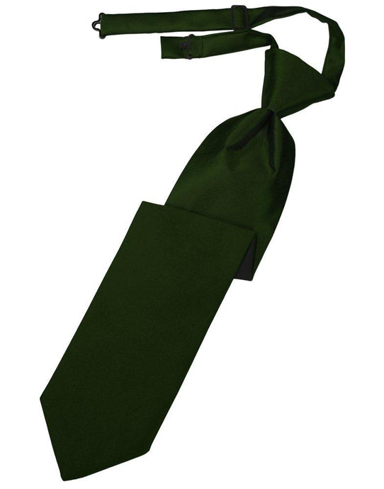 Holly Solid Satin Long Tie - Tuxedo Club