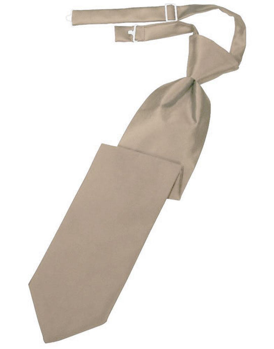 Stone Solid Satin Long Tie - Tuxedo Club