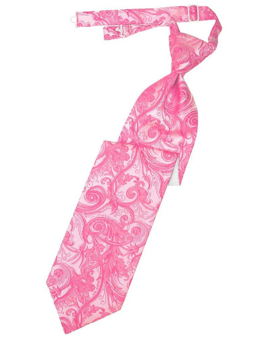 Bubblegum Tapestry Long Tie - Tuxedo Club