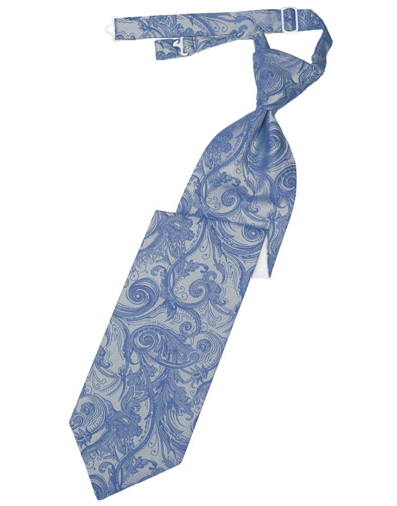 Cornflower Tapestry Long Tie - Tuxedo Club