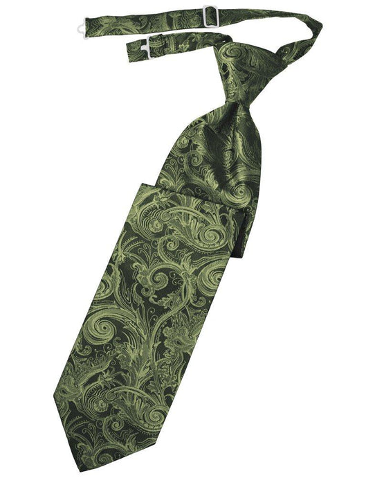 Fern Tapestry Long Tie - Tuxedo Club