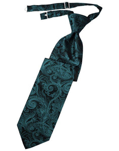 Jade Tapestry Long Tie - Tuxedo Club