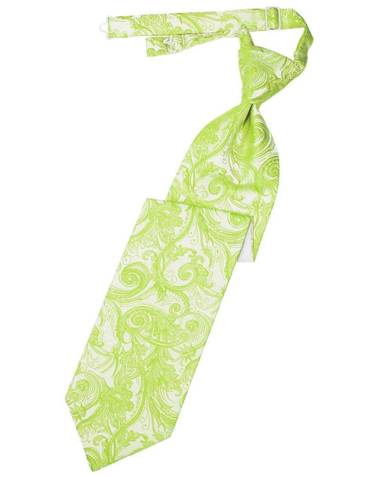 Lime Tapestry Long Tie - Tuxedo Club