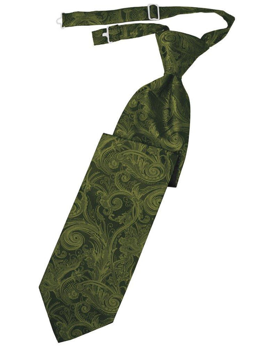 Sage Tapestry Long Tie - Tuxedo Club