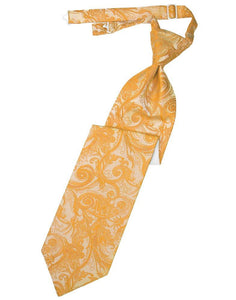 Tangerine Tapestry Long Tie - Tuxedo Club