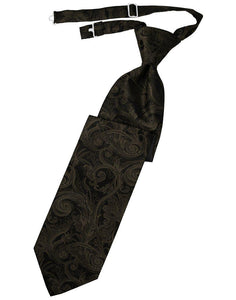 Truffle Tapestry Long Tie - Tuxedo Club