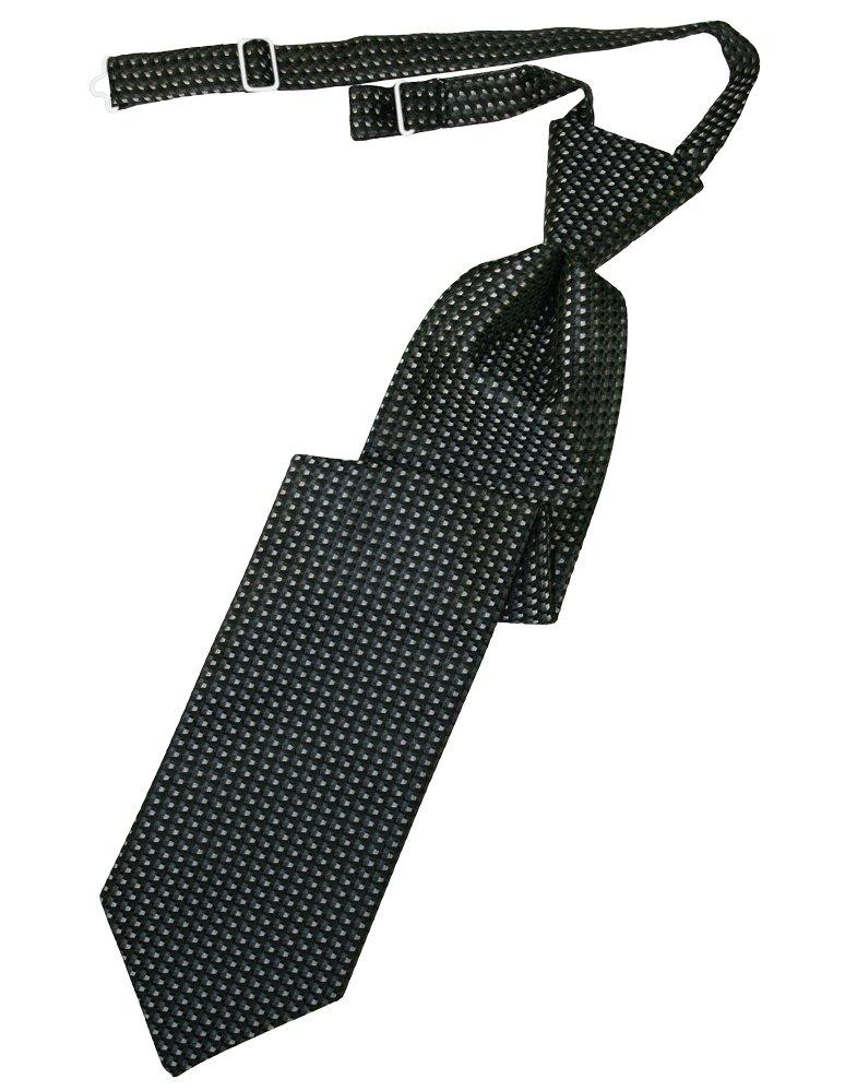Asphalt Venetian Long Tie - Tuxedo Club