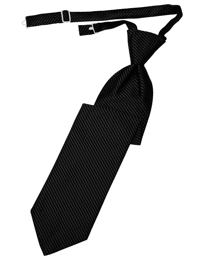 Black Venetian Long Tie - Tuxedo Club
