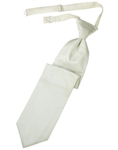 Ivory Venetian Long Tie - Tuxedo Club