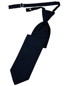 Navy Venetian Long Tie - Tuxedo Club
