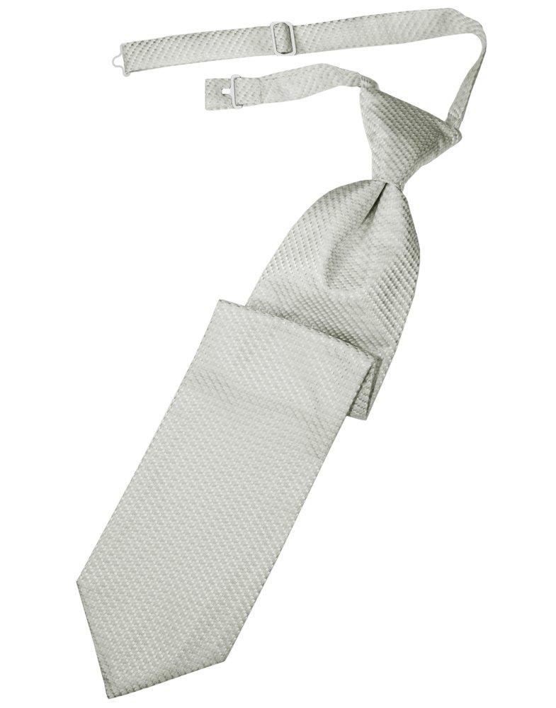 Platinum Venetian Long Tie - Tuxedo Club