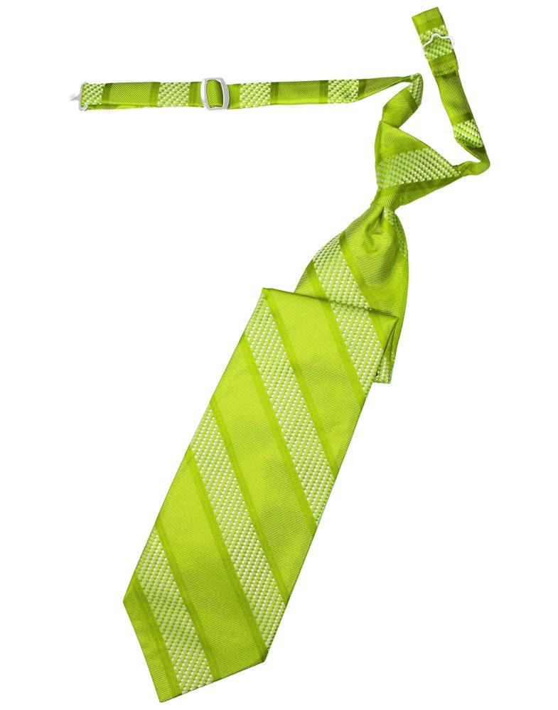 Lime Venetian Stripe Long Tie - Tuxedo Club