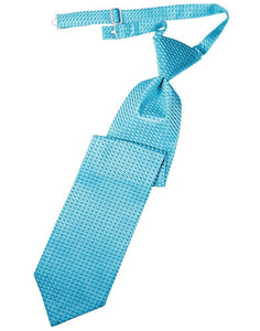 Turquoise Venetian Long Tie - Tuxedo Club