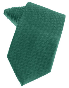 Aqua Herringbone Suit Tie - Tuxedo Club