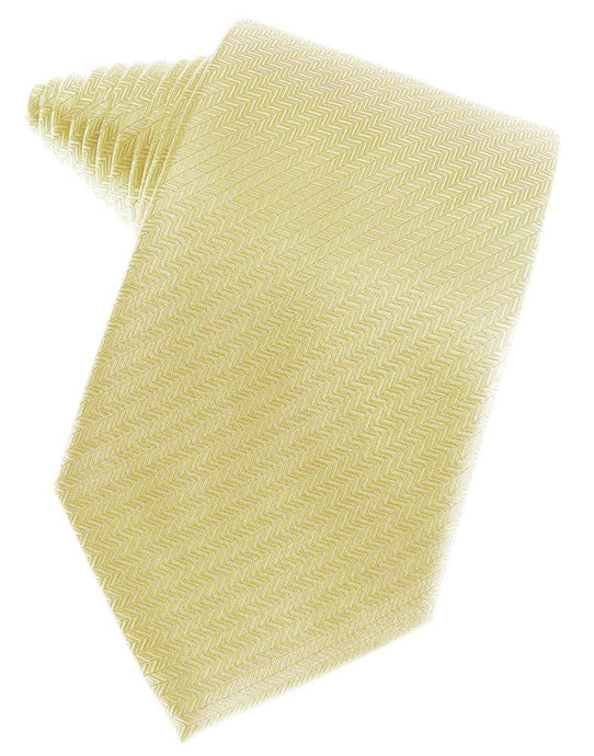Banana Herringbone Suit Tie - Tuxedo Club