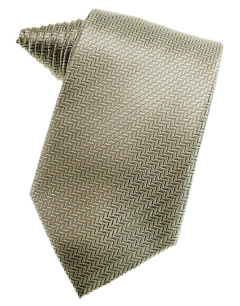 Champagne Herringbone Suit Tie - Tuxedo Club