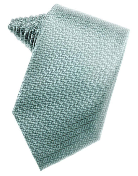 Cloudy Herringbone Suit Tie - Tuxedo Club