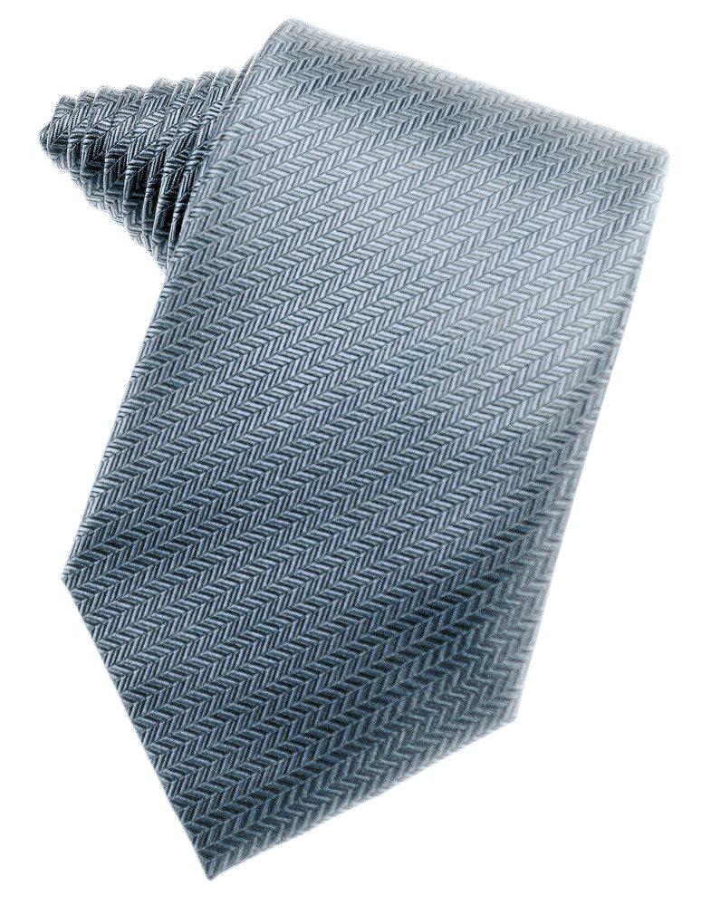 Desert Blue Herringbone Suit Tie - Tuxedo Club