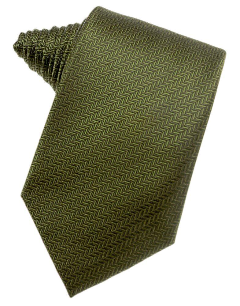 Fern Herringbone Suit Tie - Tuxedo Club