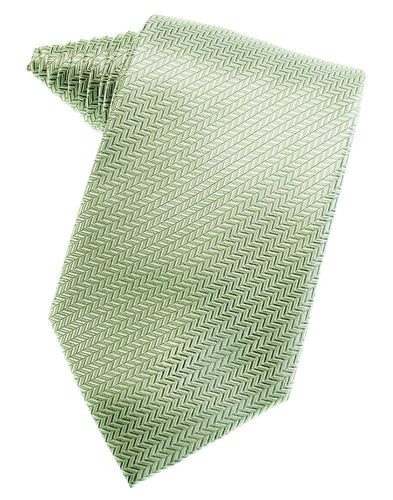 Mint Herringbone Suit Tie - Tuxedo Club