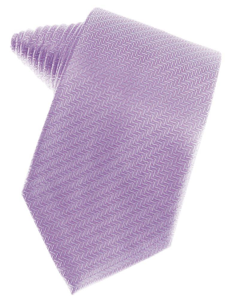 Pastel Lavender Herringbone Suit Tie - Tuxedo Club