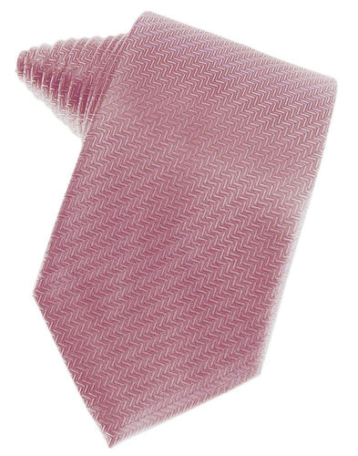 Rose Herringbone Suit Tie - Tuxedo Club