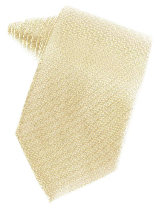 Sand Herringbone Suit Tie - Tuxedo Club