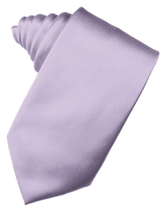 Heather Solid Satin Suit Tie - Tuxedo Club