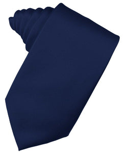 Peacock Solid Satin Suit Tie - Tuxedo Club