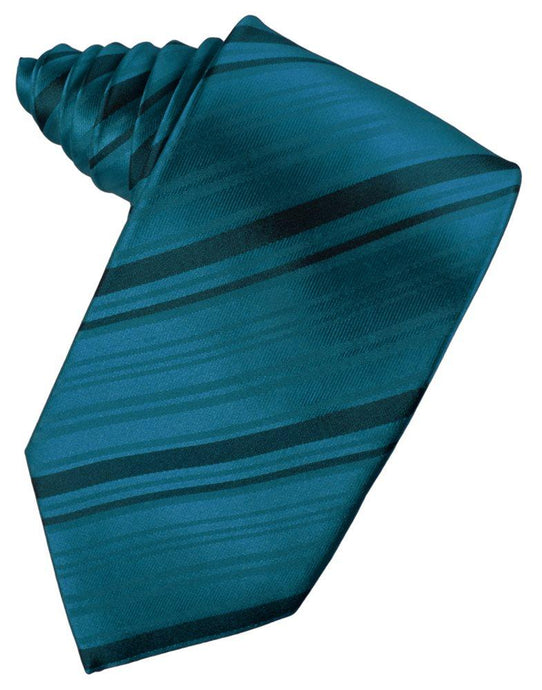 Oasis Striped Satin Suit Tie - Tuxedo Club
