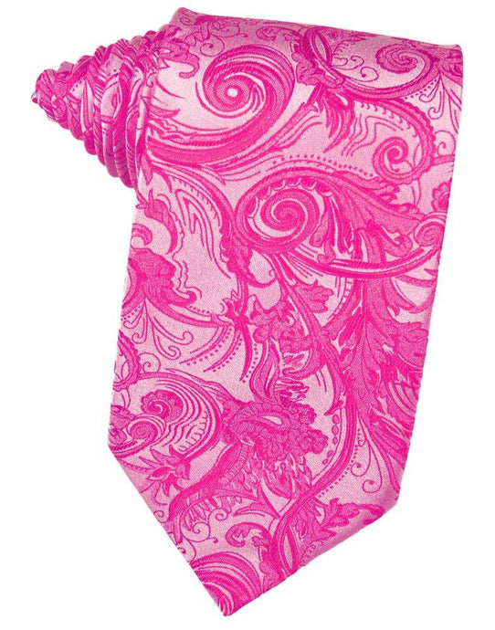 Fuchsia Tapestry Suit Tie - Tuxedo Club