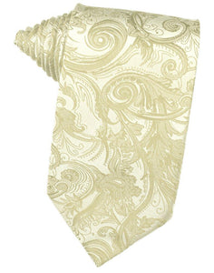 Ivory Tapestry Suit Tie - Tuxedo Club