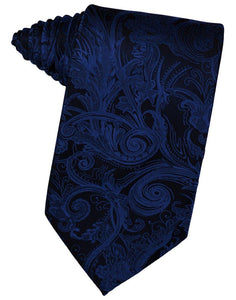 Royal Blue Tapestry Suit Tie - Tuxedo Club