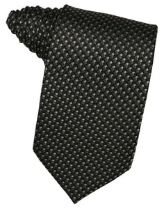 Asphalt Venetian Suit Tie - Tuxedo Club