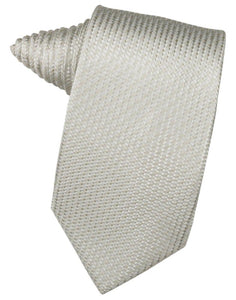 Platinum Venetian Suit Tie - Tuxedo Club