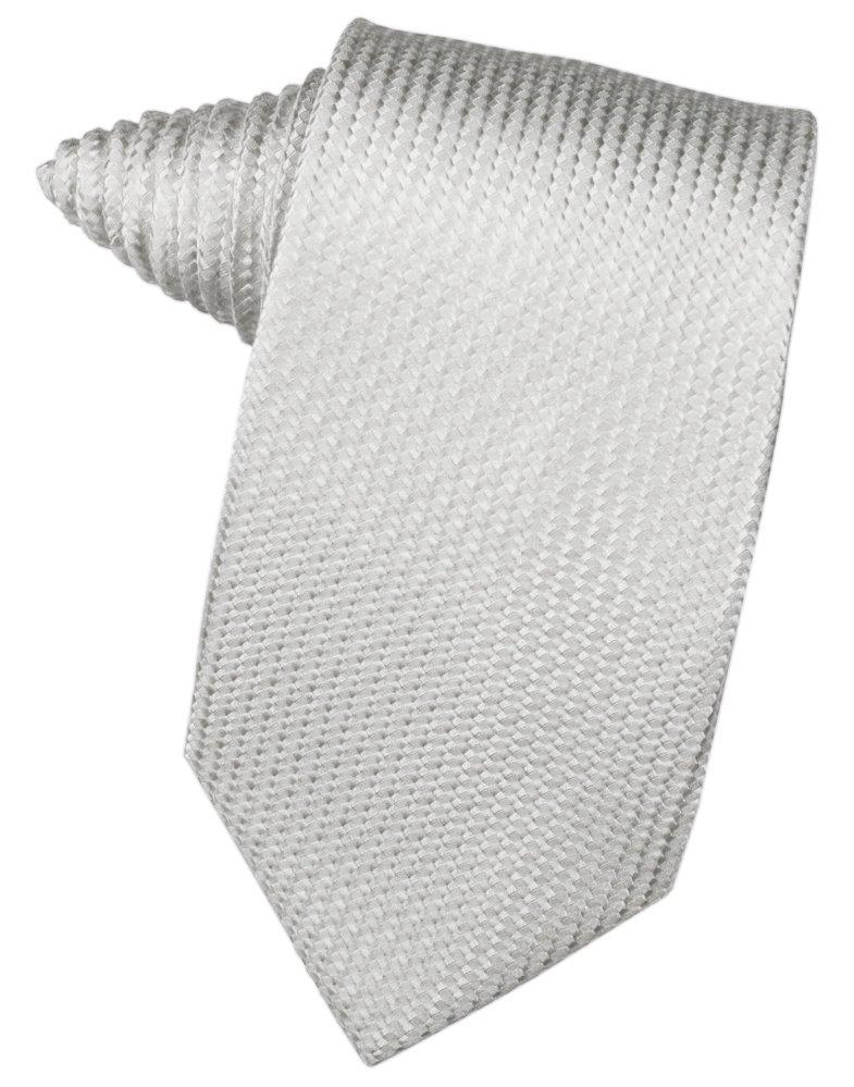 Silver Venetian Suit Tie - Tuxedo Club