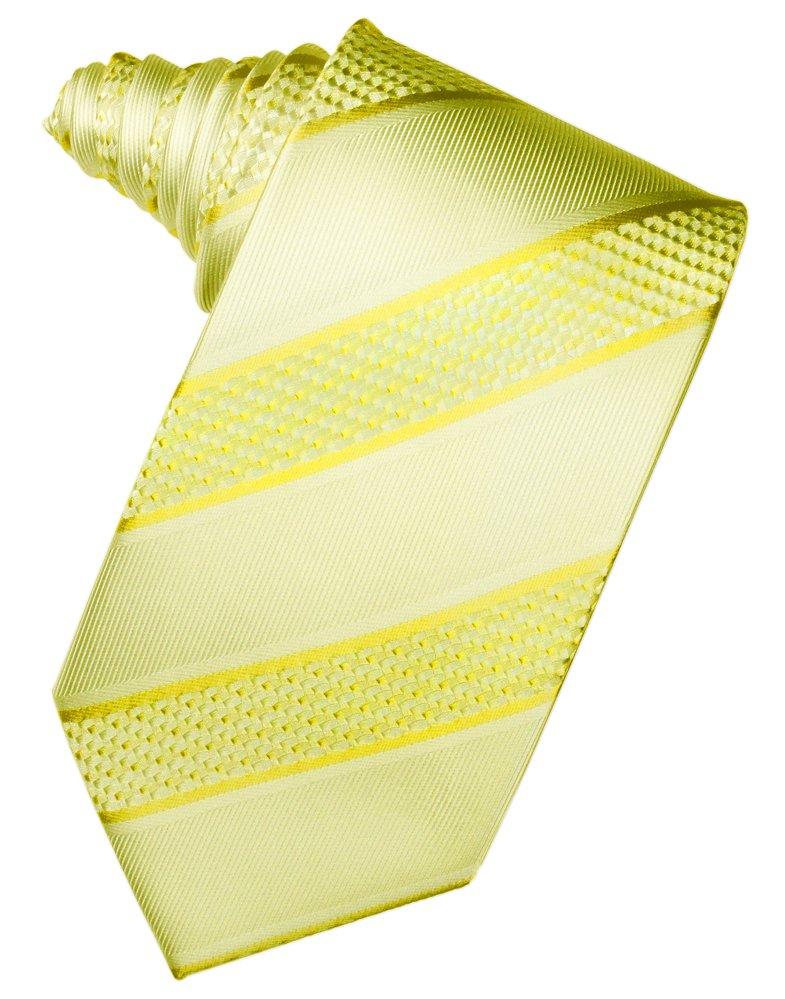 Lemon Venetian Stripe Suit Tie - Tuxedo Club