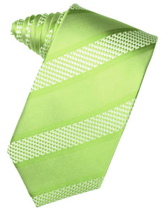 Lime Venetian Stripe Suit Tie - Tuxedo Club