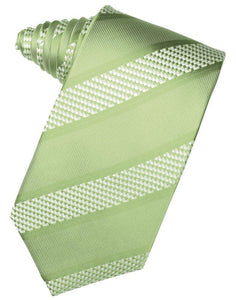Mint Venetian Stripe Suit Tie - Tuxedo Club