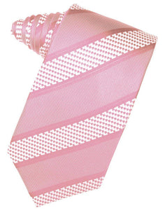Rose Venetian Stripe Suit Tie - Tuxedo Club