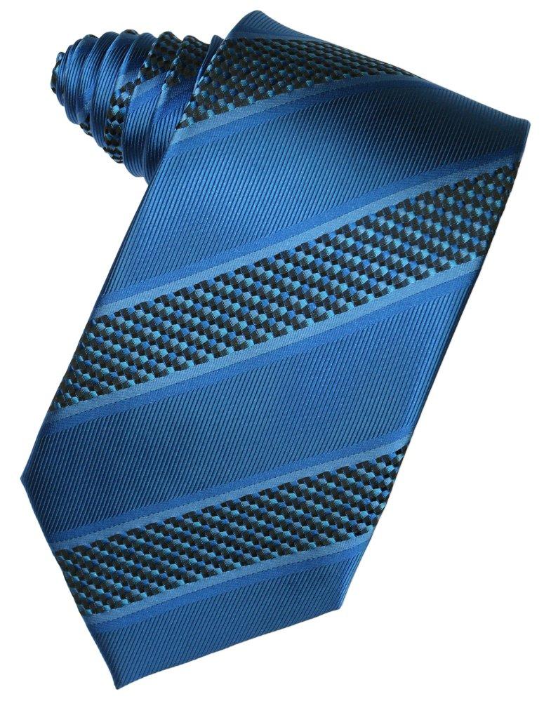 Royal Blue Venetian Stripe Suit Tie - Tuxedo Club