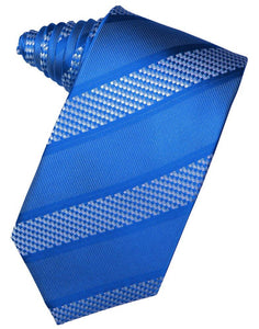 Sapphire Venetian Stripe Suit Tie - Tuxedo Club