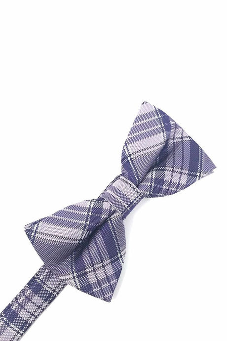 Plaid Bow Tie in Purple by Cardi - Tuxedo Club
