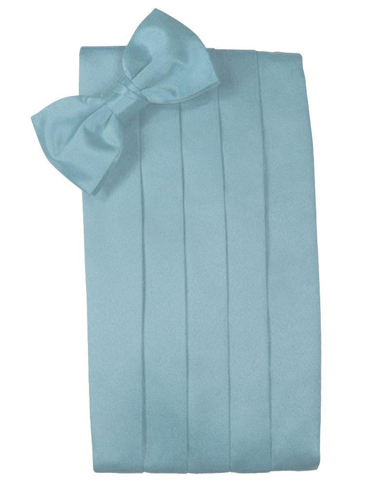 Mist Solid Satin Cummerbund - Tuxedo Club